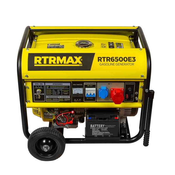 Генератор бензиновий RTRMAX RTR6500E3 (ном 5 КВт, макс 6,88 кВА) RTR-6500-E3 фото