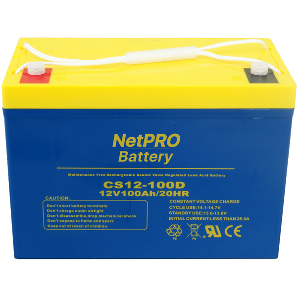 Акумуляторні батареї CSPower NetPRO Deep Cycle AGM C512-180D AK-B-EVEX-NPRO-DC-CS12-180D фото