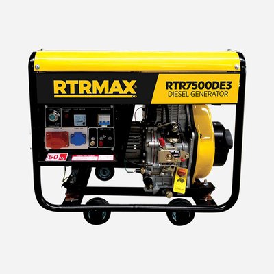 Генератор дизельний RTRMAX RTR7500DE3 (ном 4,8 КВт, макс 6,5 кВА) RTR-7500-DE3 фото