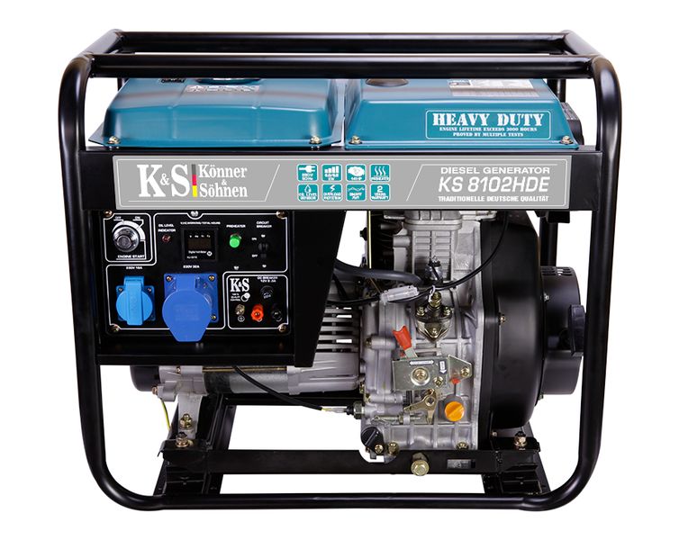 Diesel generator Konner & Sohnen KS-8102-HDE (nom 6 kW, max 8.13 kVA) KS-8102-HDE photo
