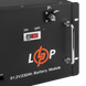 Акумулятор LP LiFePO4 48V (51,2V) - 230 Ah (11776Wh) (Smart BMS 200A) з LCD RM RS485/CAN lp_20331 фото 4