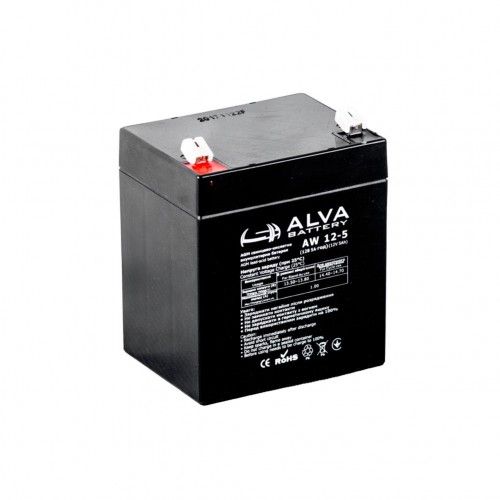 Lead-acid battery Alva Battery AW12-5 12V5Ah (5 А*h) BT-AW12-5 photo