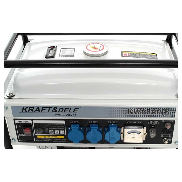 Генератор бензиновый Kraft&Dele KD-118 (ном 2,2 кВт, макс 3,1 кВА) KD-118 фото