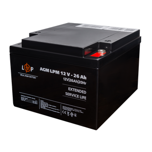 Аккумулятор AGM LPM 12V - 26 Ah под болт М5 lp_22883 фото