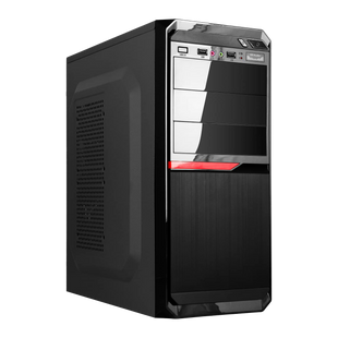 Корпус LP 2111 - 400W 8 см black case chassis cover 2xUSB2.0, 1xUSB3.0 lp_15492 фото
