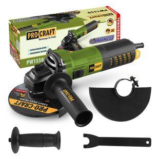Кутошліфувальна машина безщіткова Procraft PW1550 125 мм Procraft_015502 фото