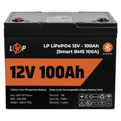 Акумулятор LiFePO4 LogicPower AK-LP20197 12V100Ah (100 А*г) AK-LP20197 фото