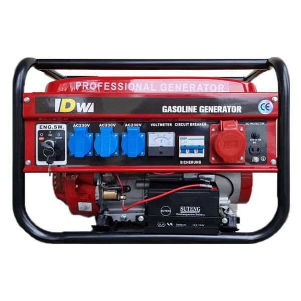 Генератор бензиновый DW DW8500W (ном 3 КВт, макс 4,4 кВА) DW-8500-WE фото