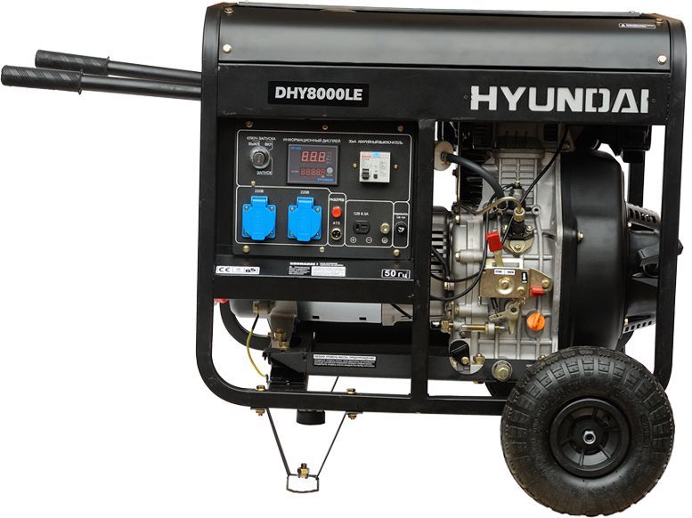 Diesel generator Hyundai DHY-8000-LE (nom 5.5 kW, max 7.5 kVA) DHY-8000-LE photo
