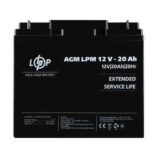 Аккумулятор AGM LPM 12V - 20 Ah lp_4163 фото