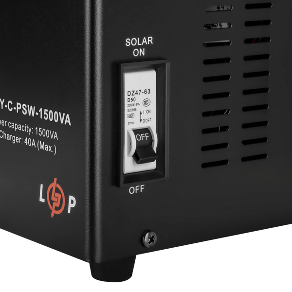 Солнечный инвертор (ИБП) LogicPower LPY-С-PSW-1500VA (1050Вт) MPPT 24V lp_19541 фото