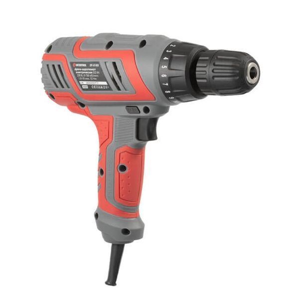 Дриль-шурупокрут електричний 320 Вт, 10 Нм, 220 В, 0-750 об/хв., 0.8-10 мм INTERTOOL DT-0103 DT-0103 фото