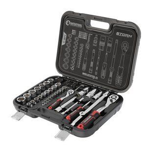 Набір інструментів 73 од.,&nbsp;STORM, 1/2",&nbsp;1/4", Cr-V INTERTOOL ET-8073 ET-8073 фото