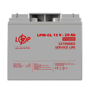 Акумулятор гелевий LPM-GL 12V - 20 Ah lp_5214 фото