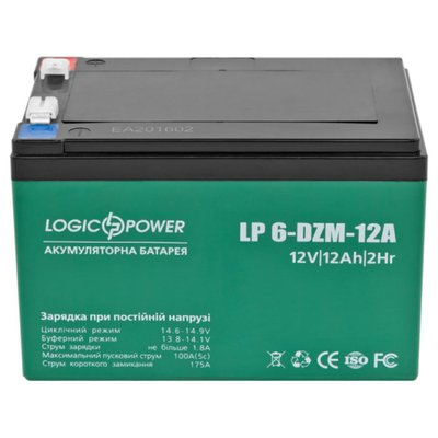 Аккумулятор свинцово-кислотный LogicPower AK-LP3536 12V12Ah (12 А*ч) AK-LP3536 фото