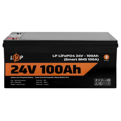 Акумулятор LiFePO4 LogicPower AK-LP20200 24V100Ah (100 А*г) AK-LP20200 фото