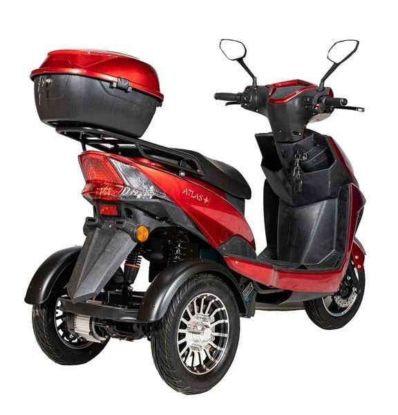 Электроскутер ATLAS Falcon Trike Box 1500W Red 4012 фото