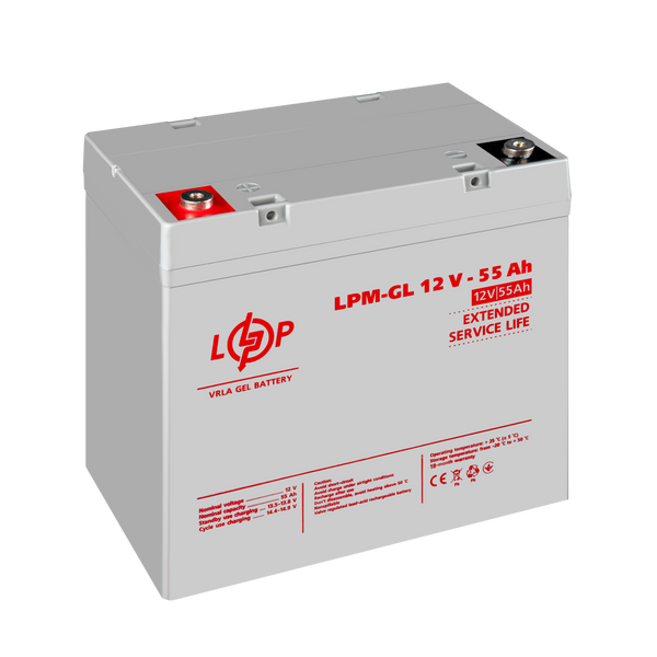 Аккумулятор гелевый LPM-GL 12V - 55 Ah lp_36570 фото