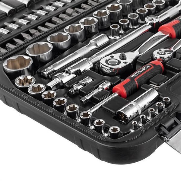 Набір інструментів 110 од., SUPER LOCK, STORM, 1/2", 1/4", Cr-V INTERTOOL ET-8110 ET-8110 фото