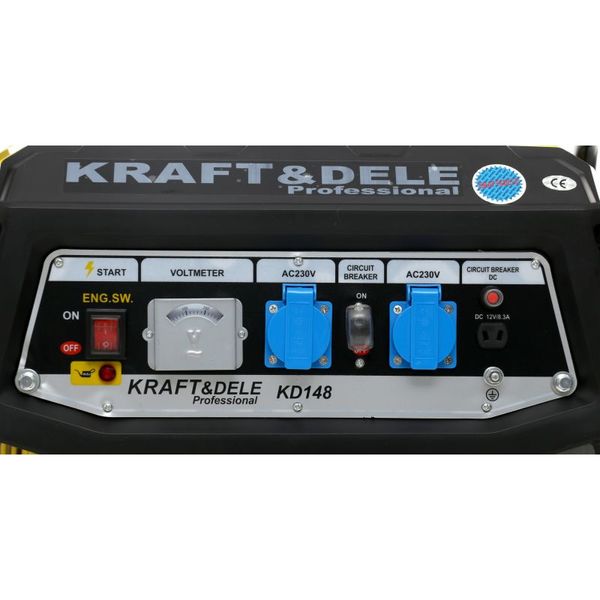 Генератор бензиновий Kraft&Dele KD-148 (ном 3 кВт, макс 3,8 кВА) KD-148 фото