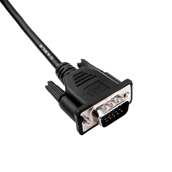 Кабель VGA-3.0BK 3 м чорний (з двома феритовими кільцями) lp_3687 фото