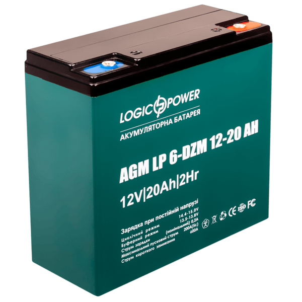 Battery lead acid LogicPower AK-LP5438 12V20Ah (20 А*h) AK-LP5438 photo