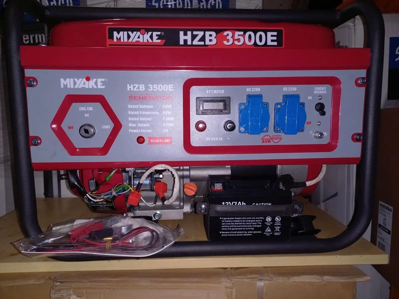 Генератор бензиновый MIYAKE HZB 3500E GB-M-3500-E фото