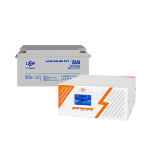 Комплект резервного живлення LP (LogicPower) ДБЖ + мультигелева батарея (UPS B1500 + АКБ MG 1800Wh) lp_29701 фото