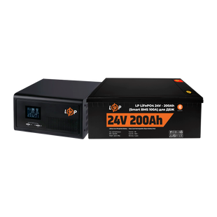 Комплект резервного живлення LP (LogicPower) ДБЖ + літієва (LiFePO4) батарея (UPS 2300VA + АКБ LiFePO4 5120W) lp_20488 фото