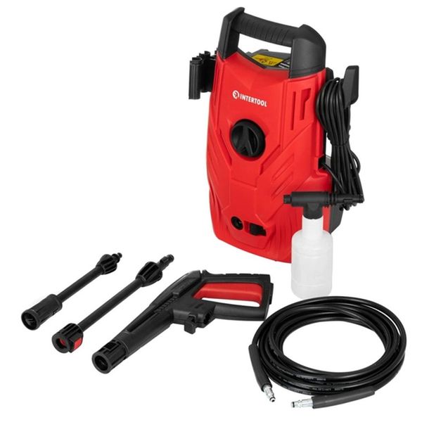 High pressure washer INTERTOOL DT-1502 1200 W portable professional manual mini car washer car wash with water intake from the tank UW-INRT-DTS-1502 photo