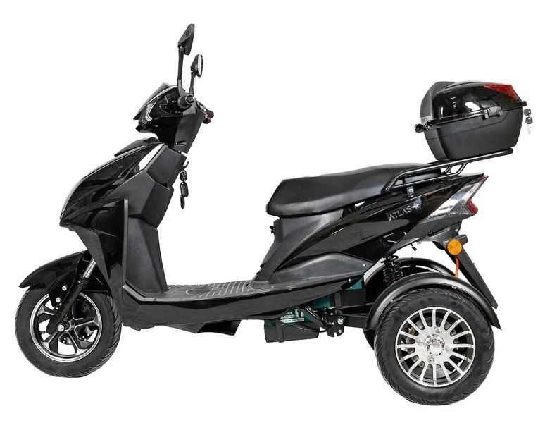 Електроскутер ATLAS Falcon Trike Box 1500W Black 4014 фото