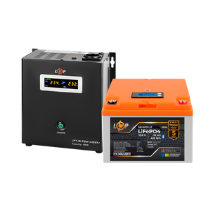 Комплект резервного живлення LP(LogicPower) ДБЖ + літієва (LiFePO4) батарея (UPS W500 + АКБ LiFePO4 410W) lp_37436 фото
