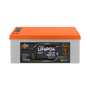 Акумулятор LP LiFePO4 12,8V - 460 Ah (5888Wh) (BMS 200A/200А) пластик LCD Smart BT lp_30658 фото