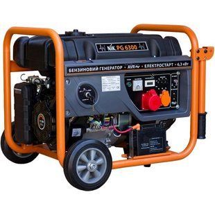 Генератор бензиновый NIK PG6300 (ном 5,8 КВт, макс 7,9 кВА) NIK-PG-6300 фото