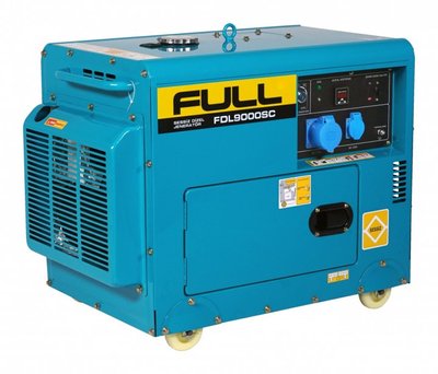 Генератор дизельний FULL FDL 9000SC (ном 6,3 КВт, макс 8,5 кВА) FDL-9000-SC фото