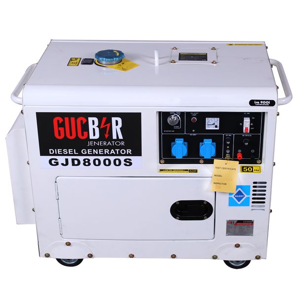 Генератор дизельний Gucbir GJD-8000-S (ном 6 КВт, макс 8.1 кВА) GJD-8000-S фото