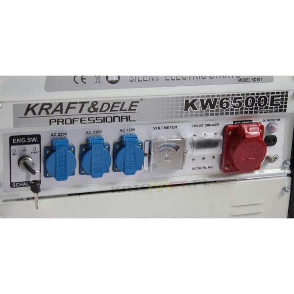 Генератор бензиновый Kraft&Dele KD101 (ном 2,2 КВт, макс 3,2 кВА) KD-101 фото