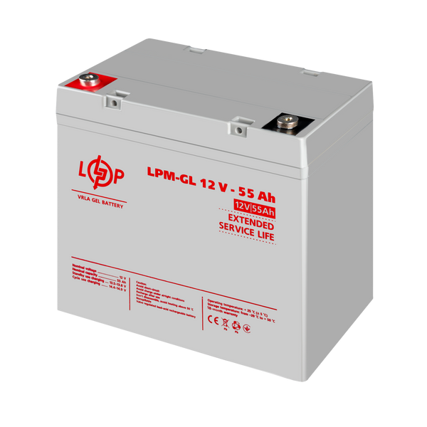 Акумулятор гелевый LPM-GL 12V - 55 Ah lp_15266 фото
