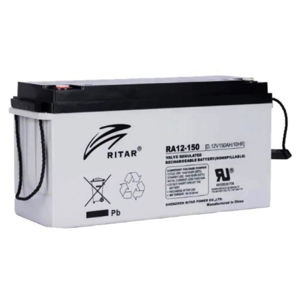 Battery RITAR DC12-150 12V 150 amp AGM battery for home uninterruptible power supply inverters lead-acid battery for uninterrupted power supply to an electric scooter RADC12-150 photo