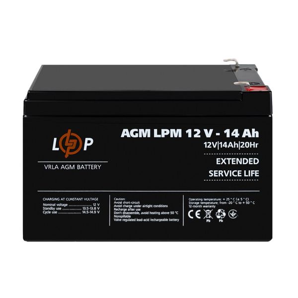 Акумулятор AGM LPM 12V - 14 Ah 4161 фото