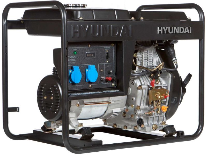 Генератор дизельный Hyundai DHY-6500-L (ном 5 КВт, макс 6,9 кВА) DHY-6500-L фото