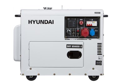 Генератор дизельний Hyundai DHY-8500-SE3 (ном 6,5 КВт, макс 9 кВА) DHY-8500-SE3 фото