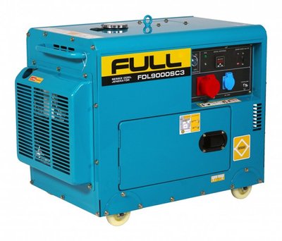 Генератор дизельний FULL FDL 9000SC3 (ном 6,3 КВт, макс 8,5 кВА) FDL-9000-SC3 фото