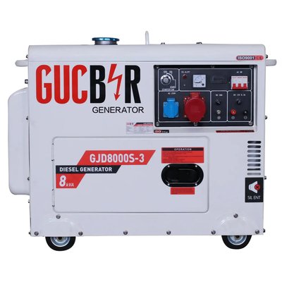 Генератор дизельний Gucbir GJD-8000-S3 (ном 6 КВт, макс 8.1 кВА) GJD-8000-S3 фото