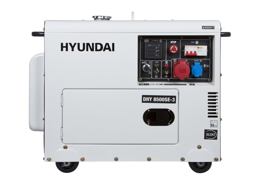 Diesel generator Hyundai DHY-8500-SE3 (rated 6.5 kW, max 9 kVA) DHY-8500-SE3 photo
