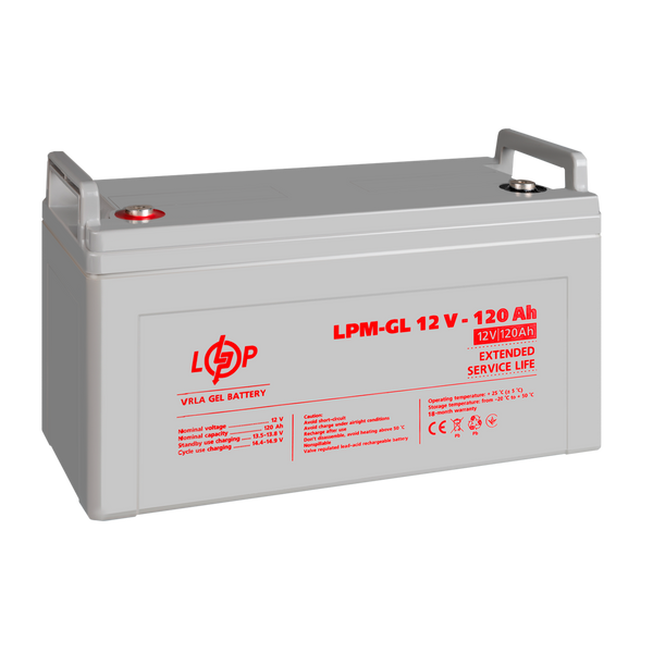 Аккумулятор гелевый LPM-GL 12V - 120 Ah lp_3870 фото