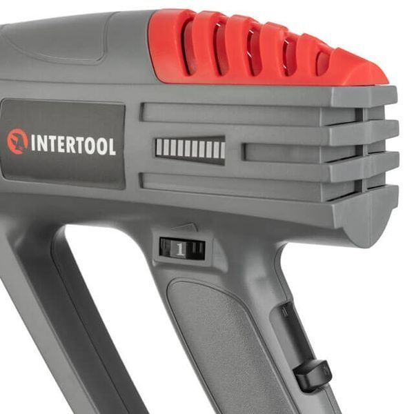 Фен технiчний, 2000 Вт, 60-600&deg;С, 300-500 л/хв, 3 режими INTERTOOL DT-2420 DT-2420 фото