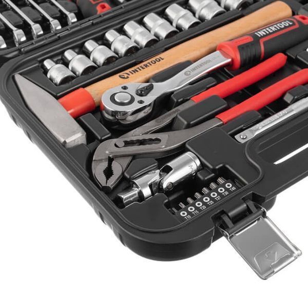 Набор инструментов 56 ед., STORM, 1/2", 1/4", Cr-V INTERTOOL ET-8056 ET-8056 фото