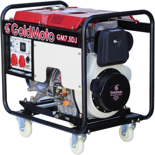 Генератор дизельный GoldMoto GM7.5DJ (ном 5 КВт, макс 6,9 кВА) GM-75-DJ фото
