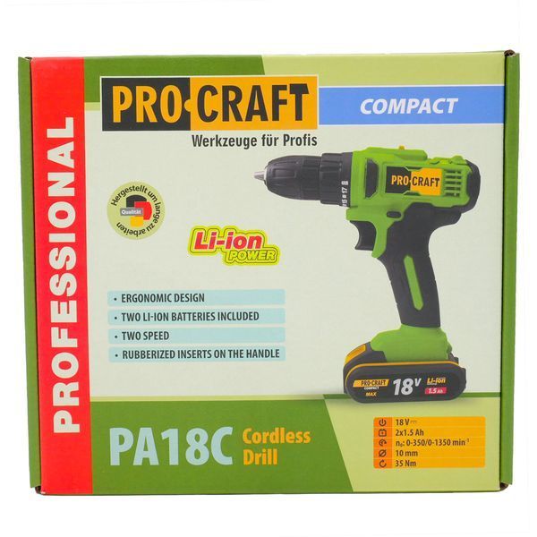 Шуруповерт Procraft PA18C COMPACT Procraft_001831 фото